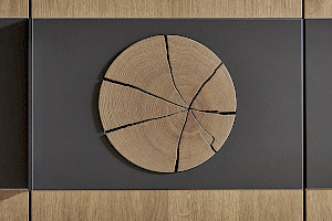 Kleiderschrank Balkeneiche Lack Z21839-4