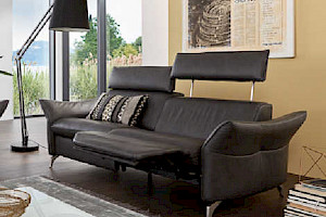 Ledersofa Z21959-1 - 3 Sitzer mit Funktion