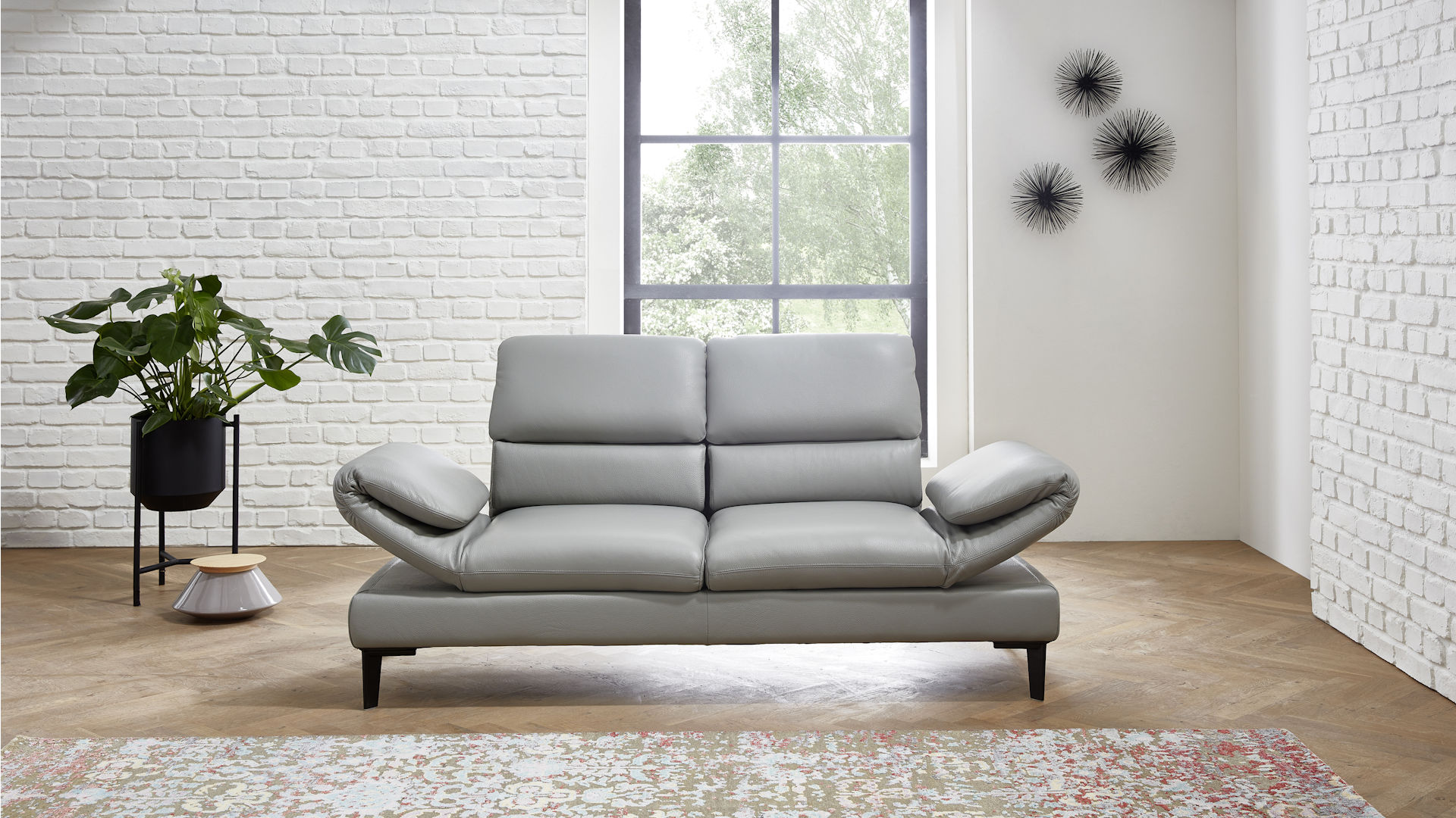 Ledersofa Z21855 - moderne Relaxoase